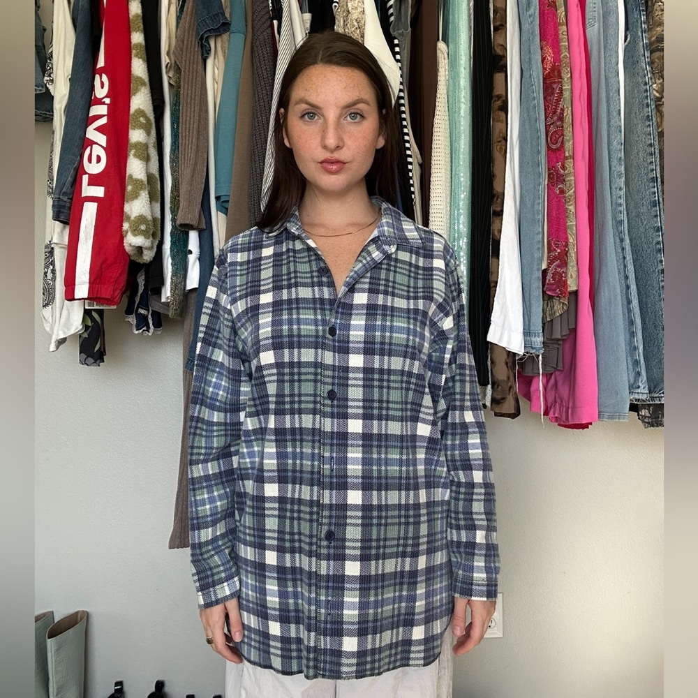 Willow Bay plaid button-up